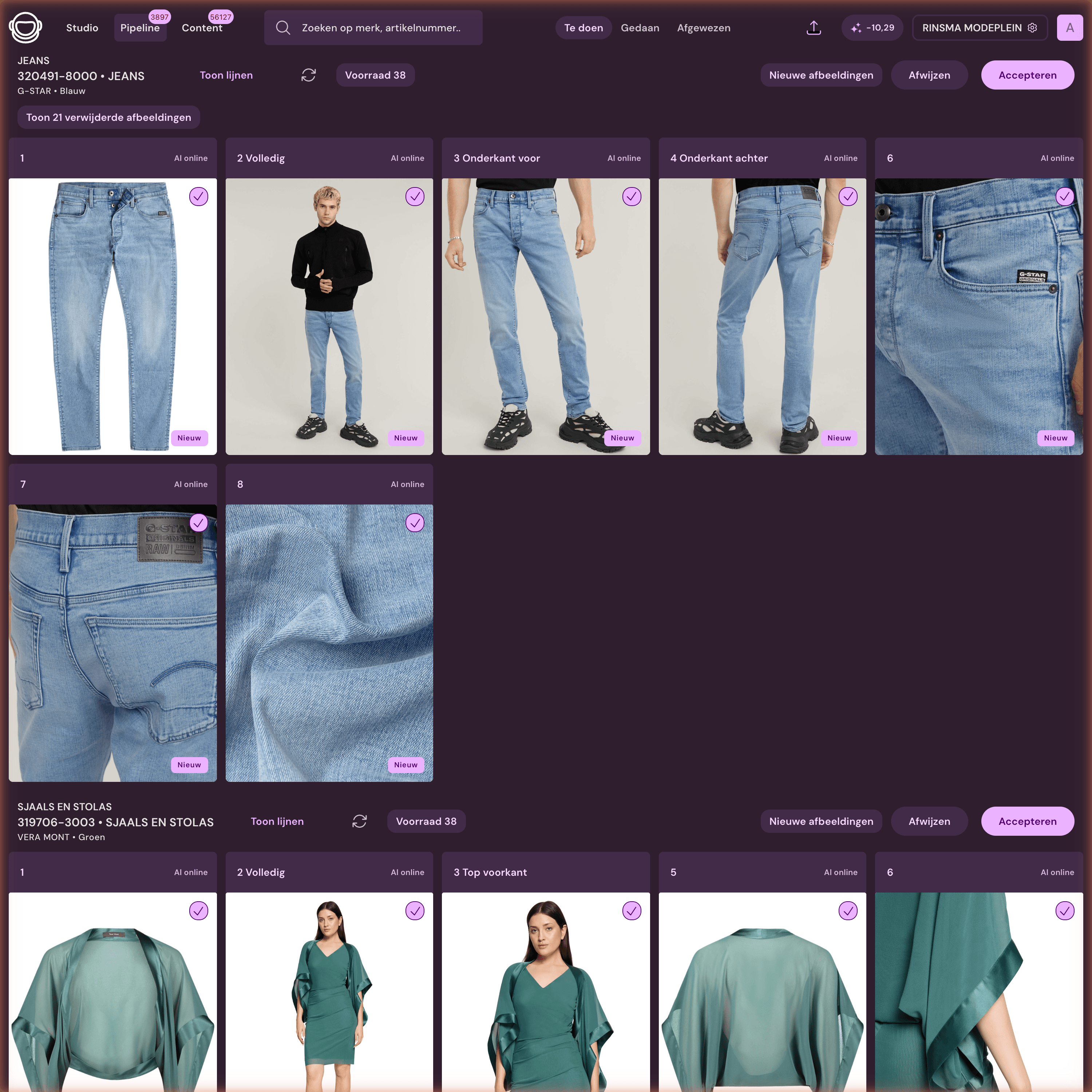 Photopilot workflow met brondata, beelden en publicatiekanalen